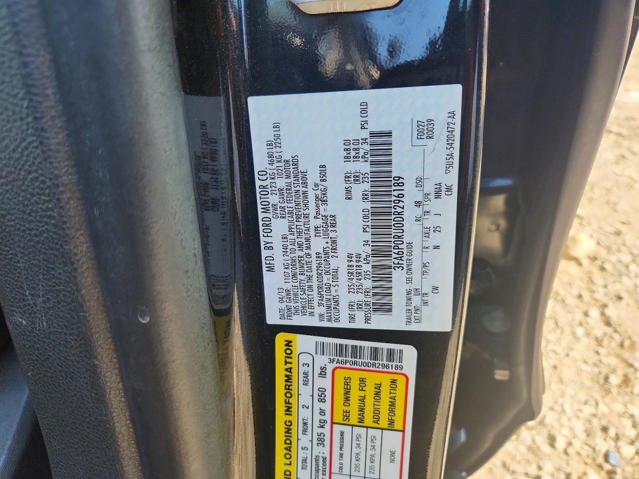 2013 FORD FUSION TITANIUM HEV photo 23
