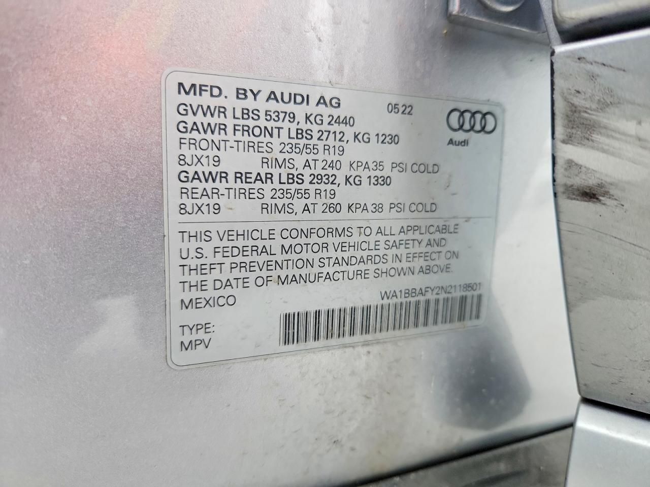 2022 AUDI Q5 PREMIUM PLUS 40 photo 25