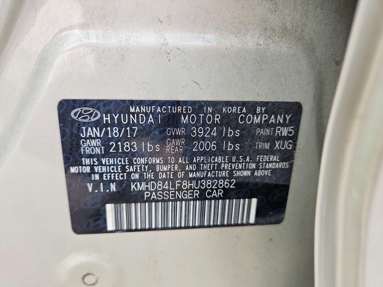 2017 HYUNDAI ELANTRA SE photo 37