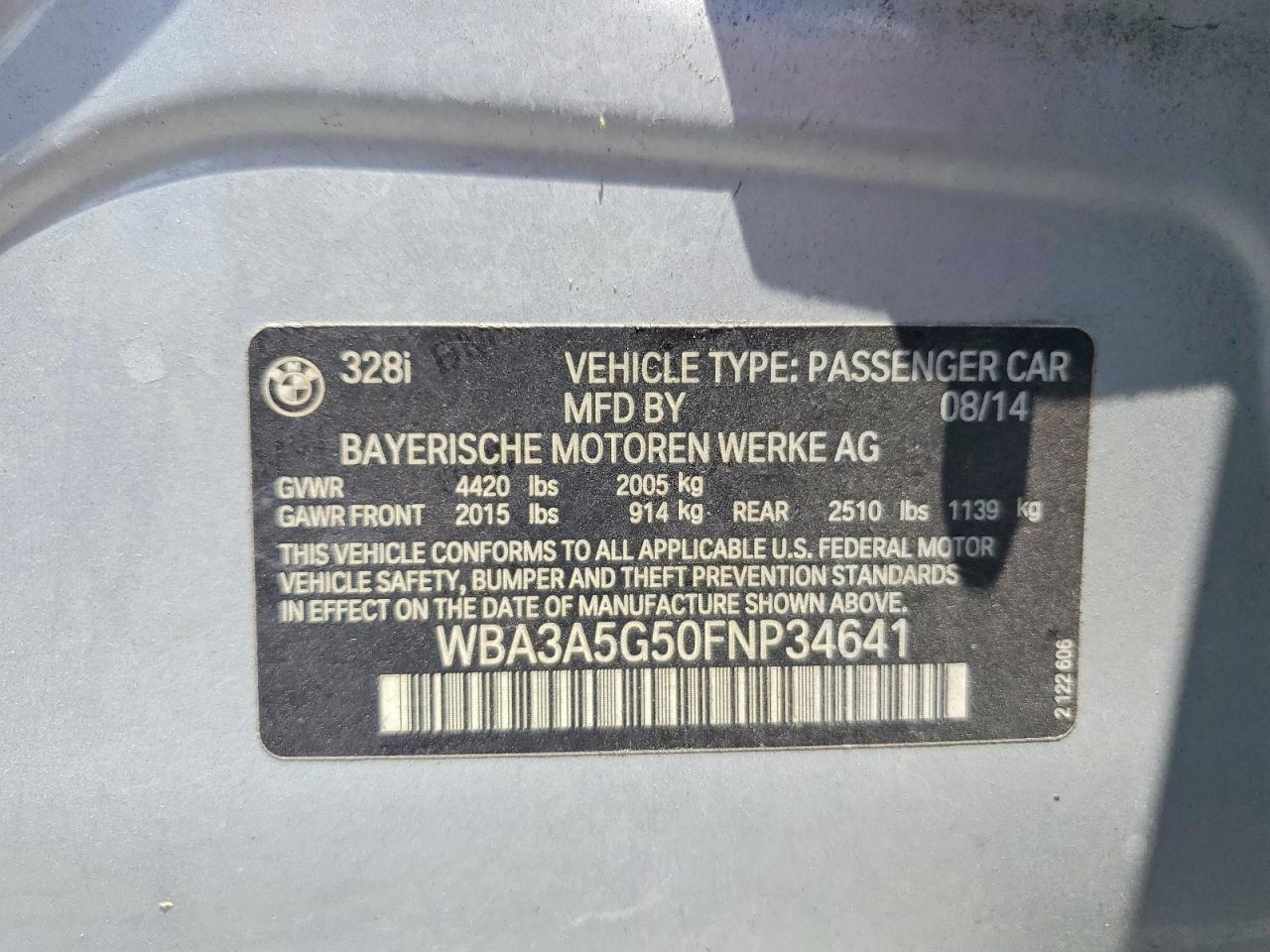 2015 BMW 328 I photo 23