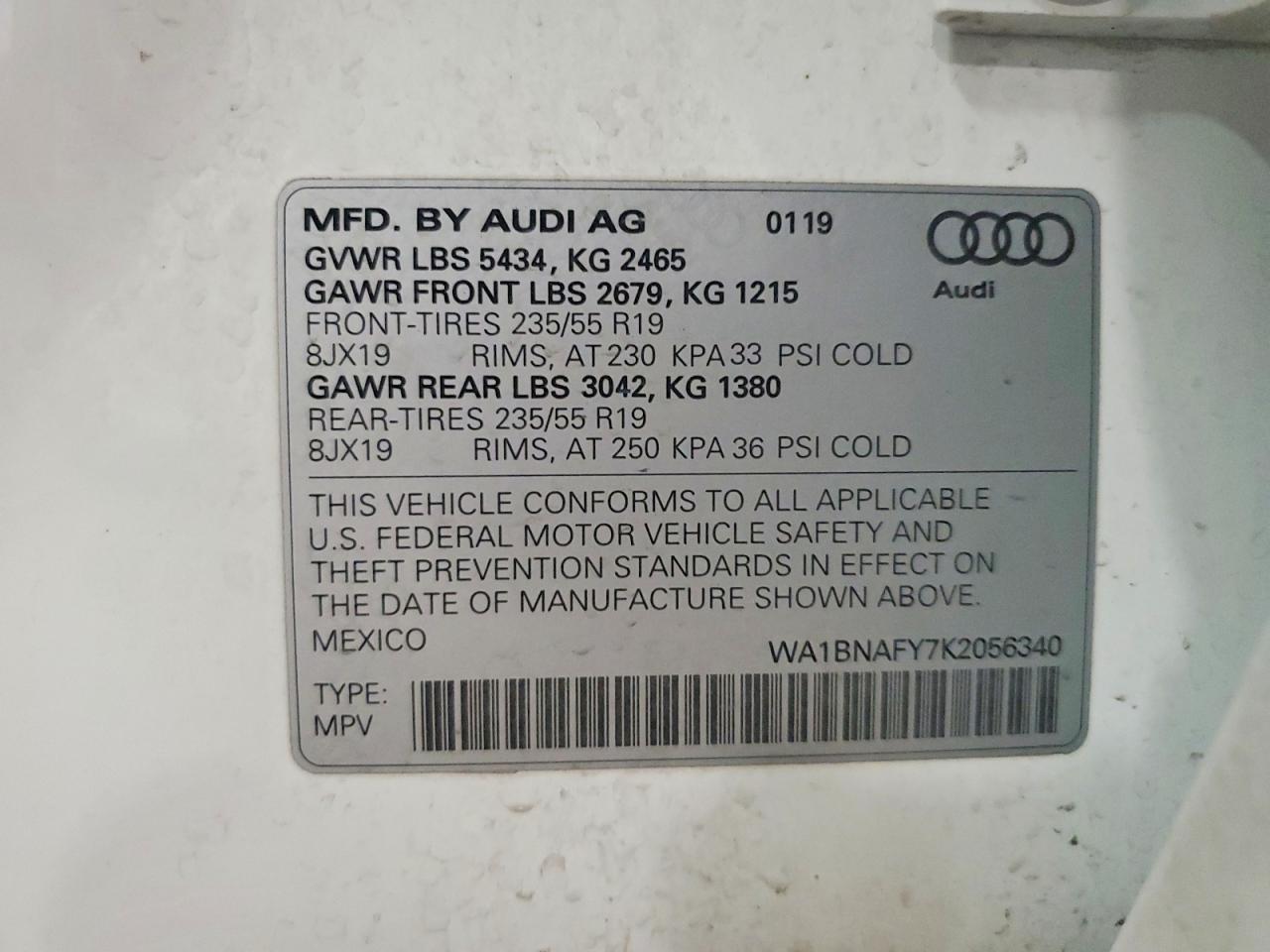 2019 AUDI Q5 PREMIUM PLUS photo 37