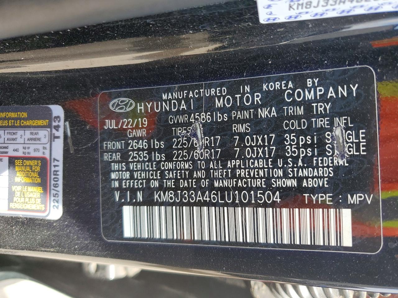 2020 HYUNDAI TUCSON VALUE photo 40