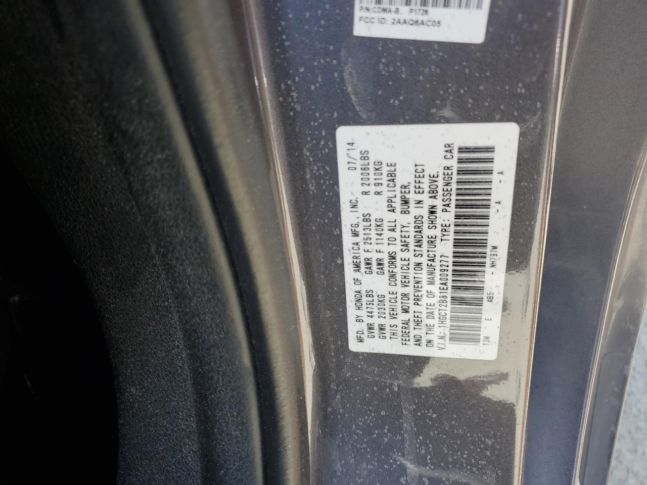 2014 HONDA ACCORD EXL photo 23