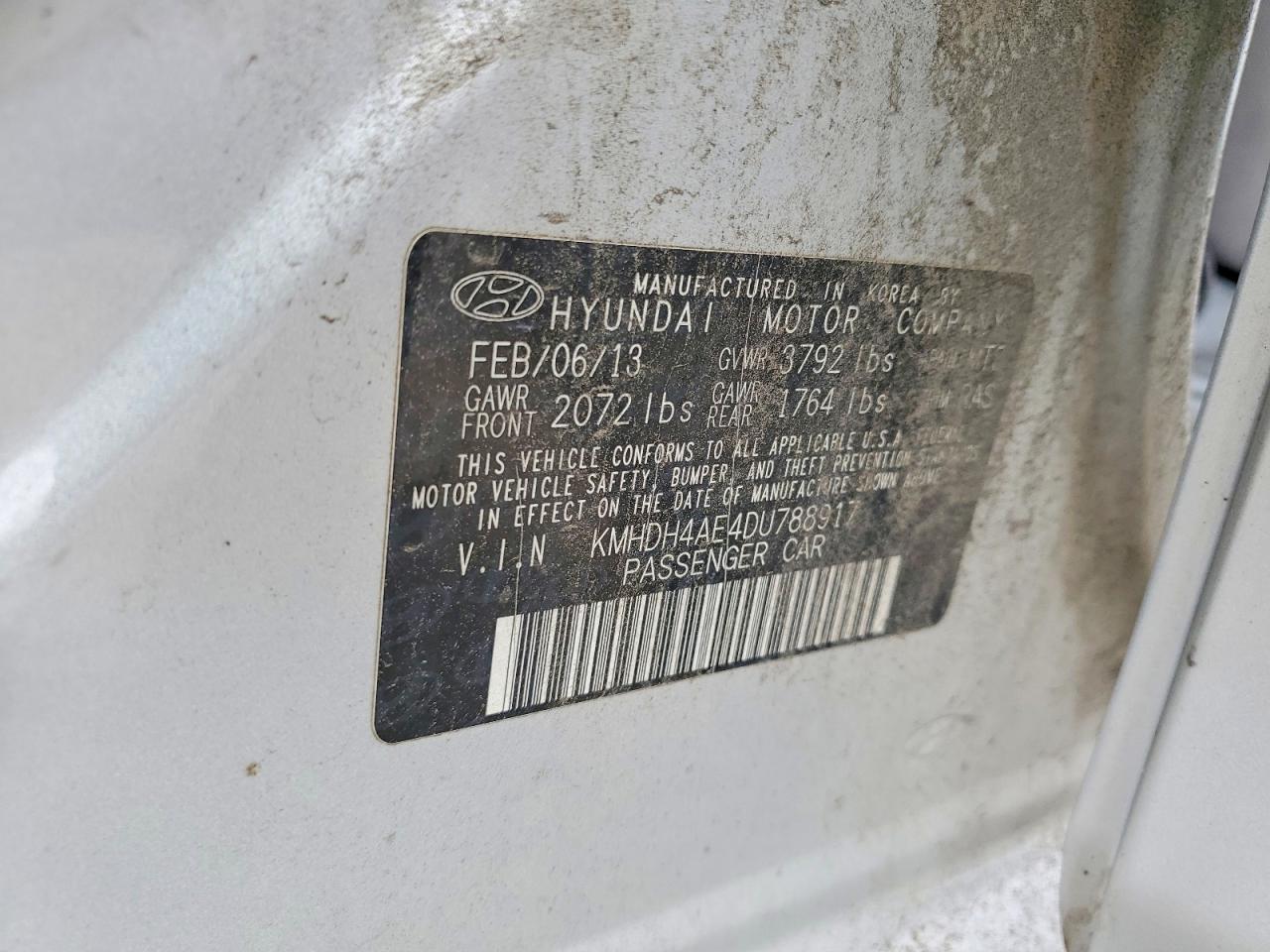 2013 HYUNDAI ELANTRA GLS photo 23