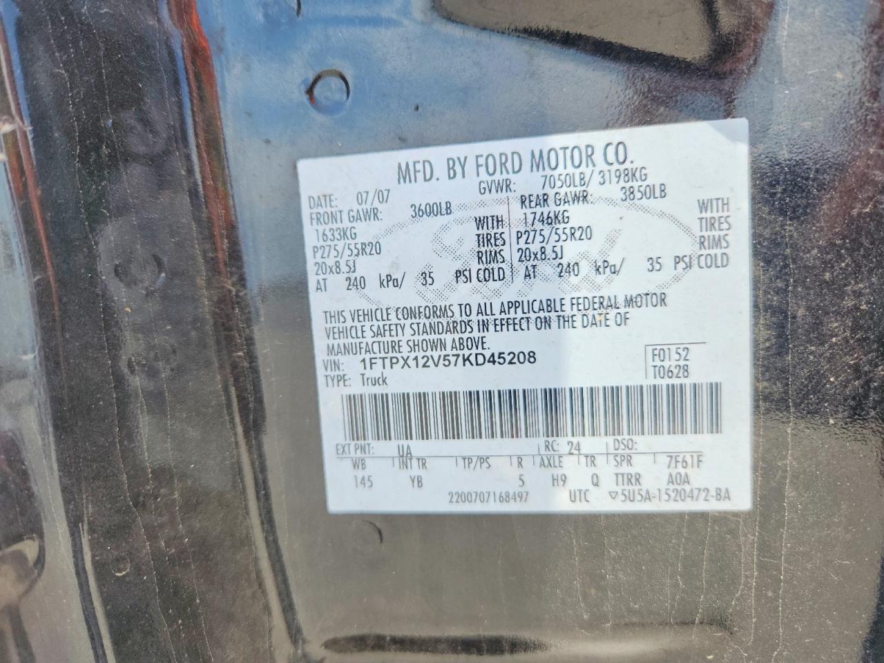 2007 FORD F150 photo 25