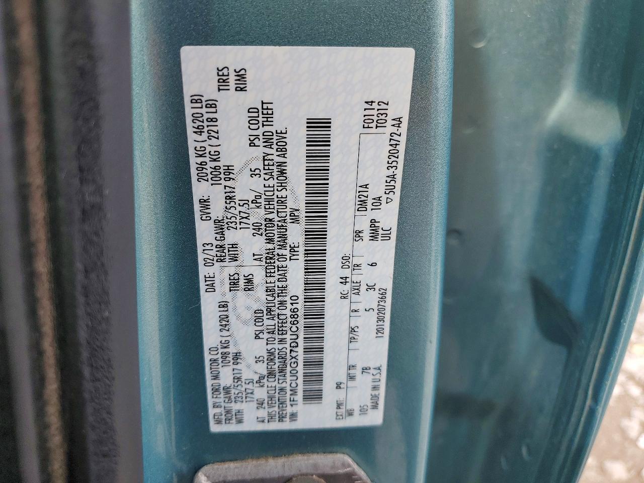 2013 FORD ESCAPE SE photo 23