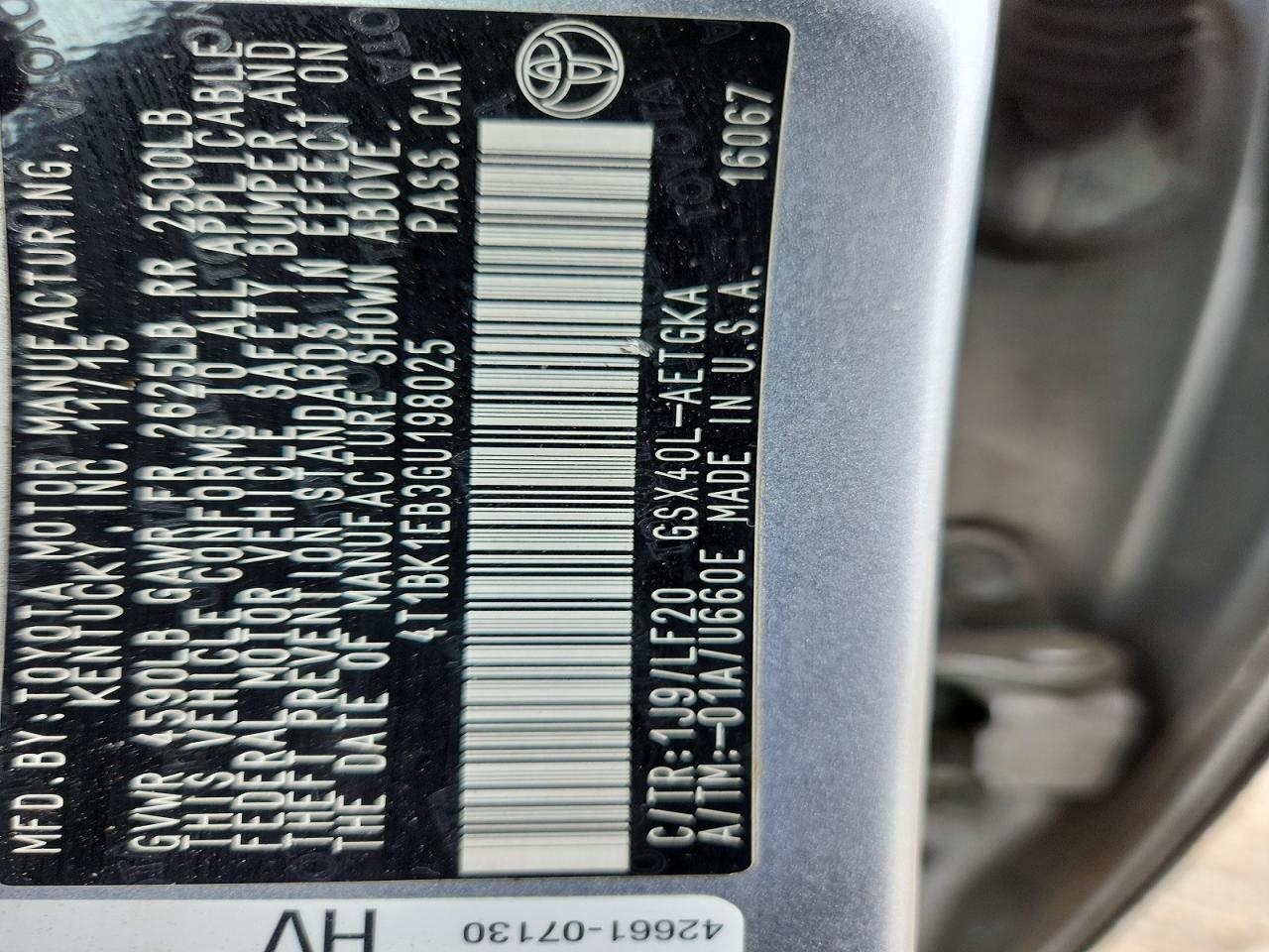 2016 TOYOTA AVALON XLE PREMIUM photo 34