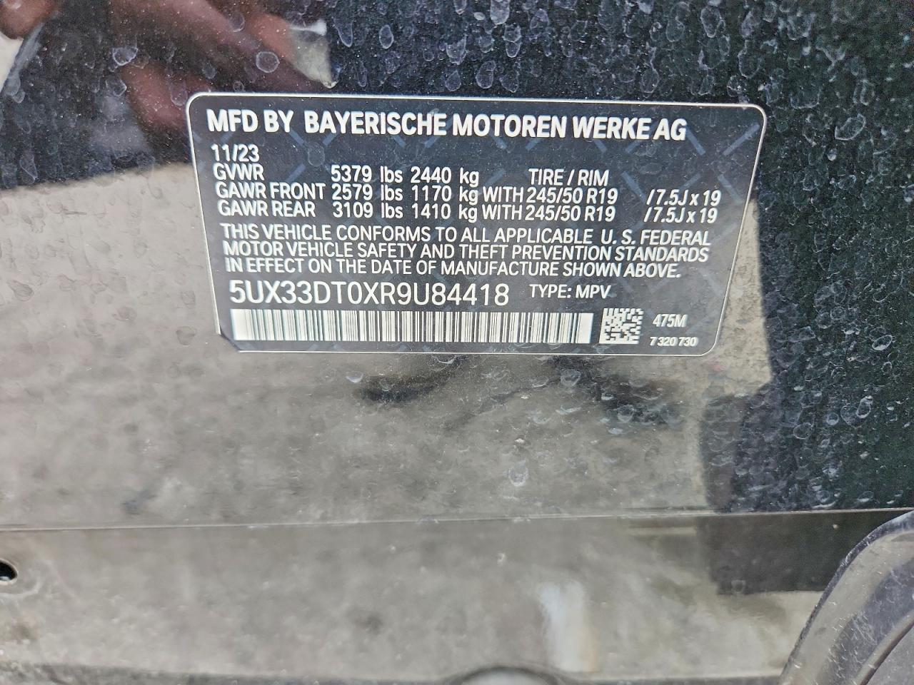 2024 BMW X4 XDRIVE30I photo 27