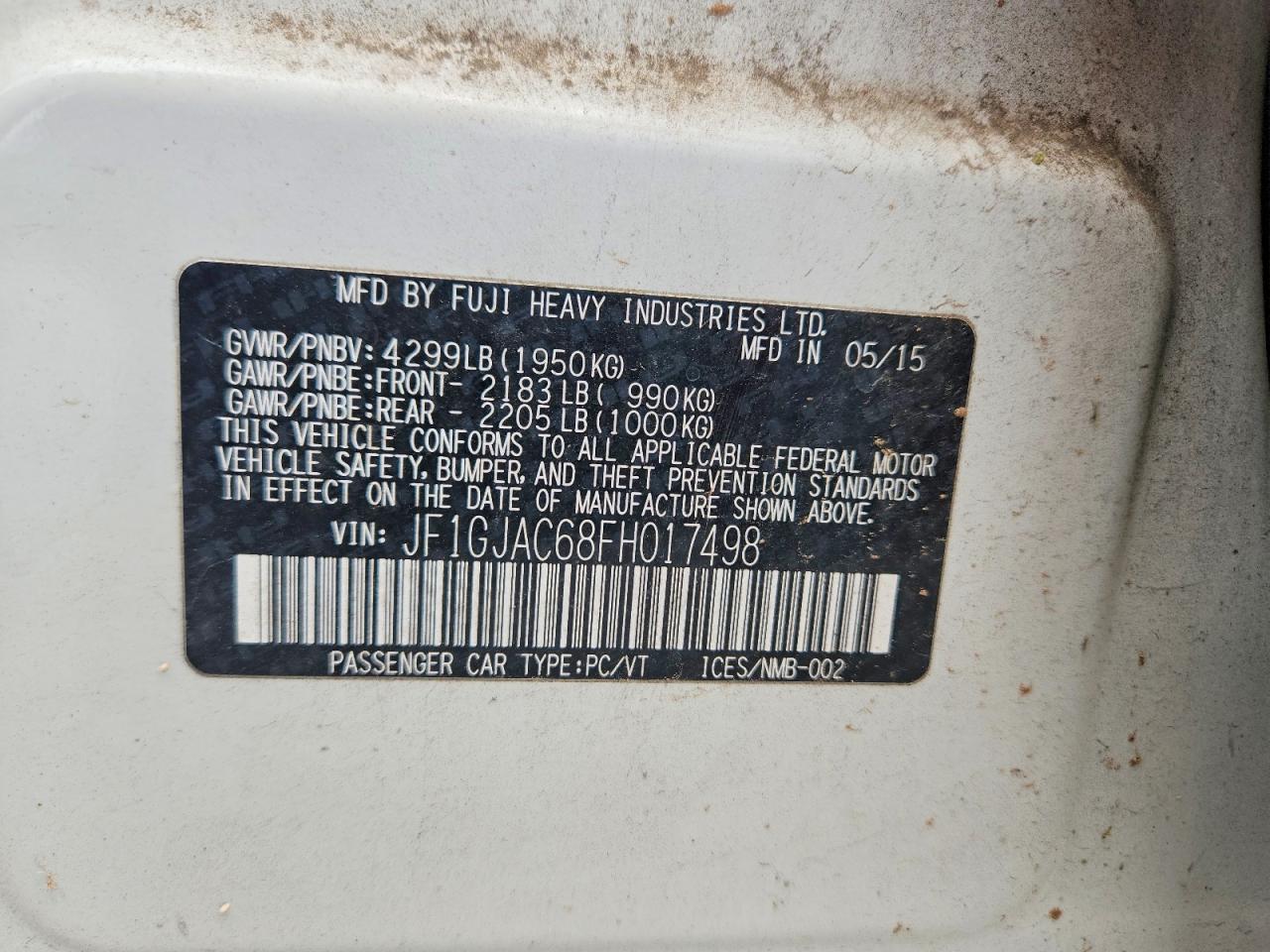 2015 SUBARU IMPREZA PREMIUM photo 25