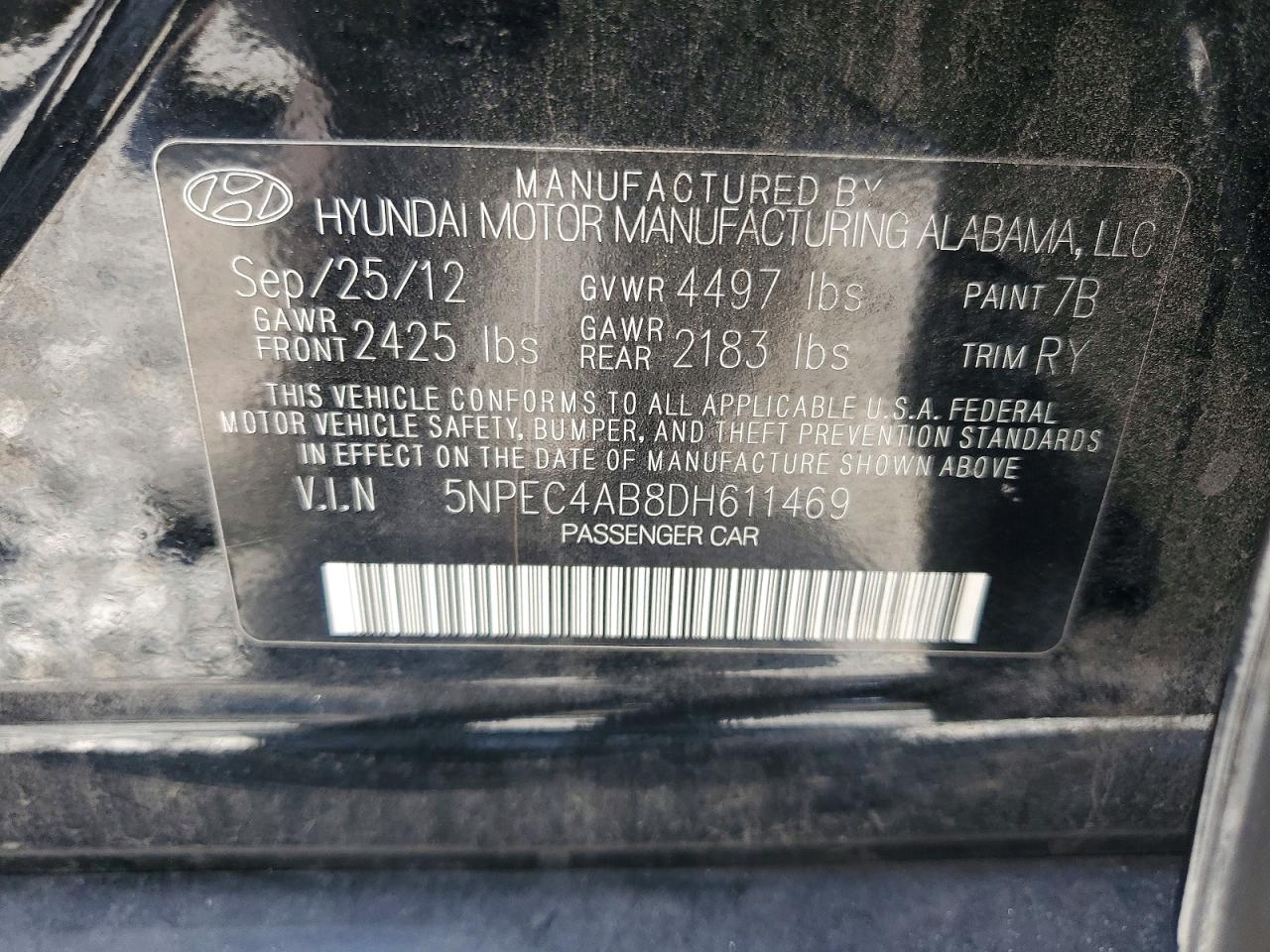 2013 HYUNDAI SONATA LIMITED 2.0T photo 23