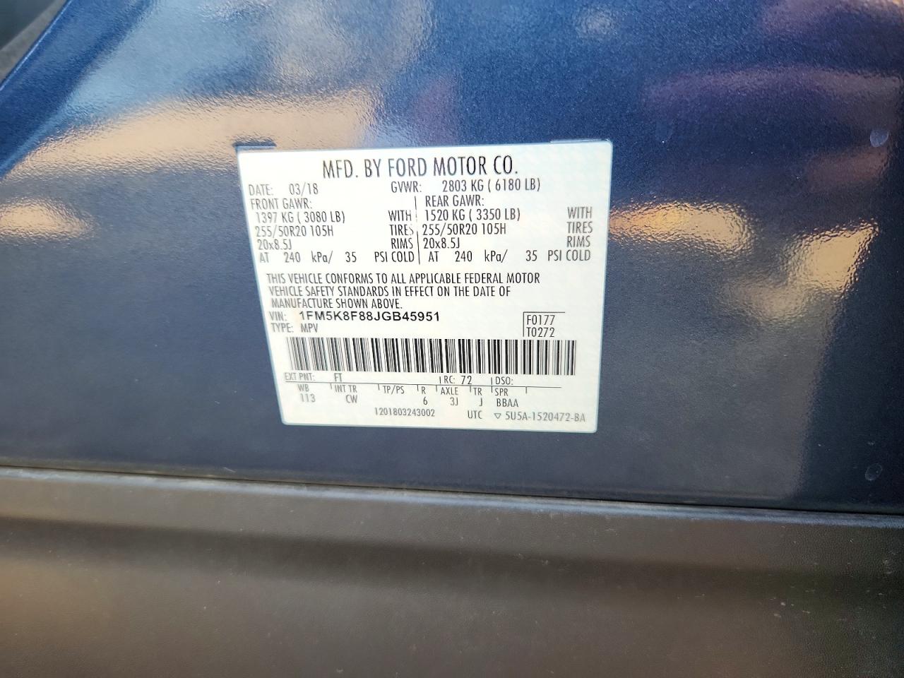 2018 FORD EXPLORER LIMITED photo 23