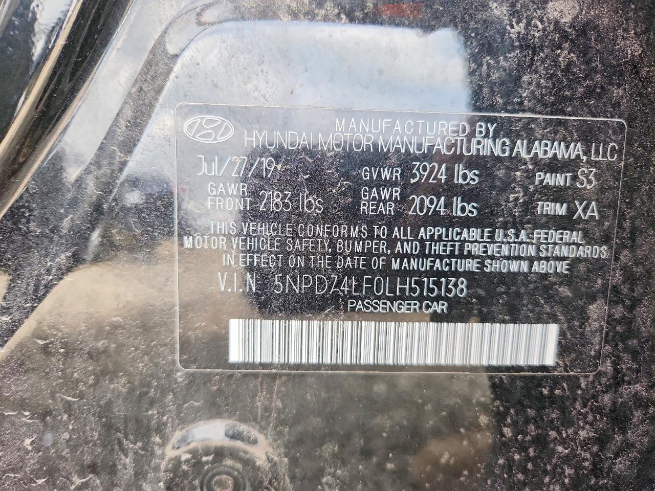 2020 HYUNDAI ELANTRA SE photo 12