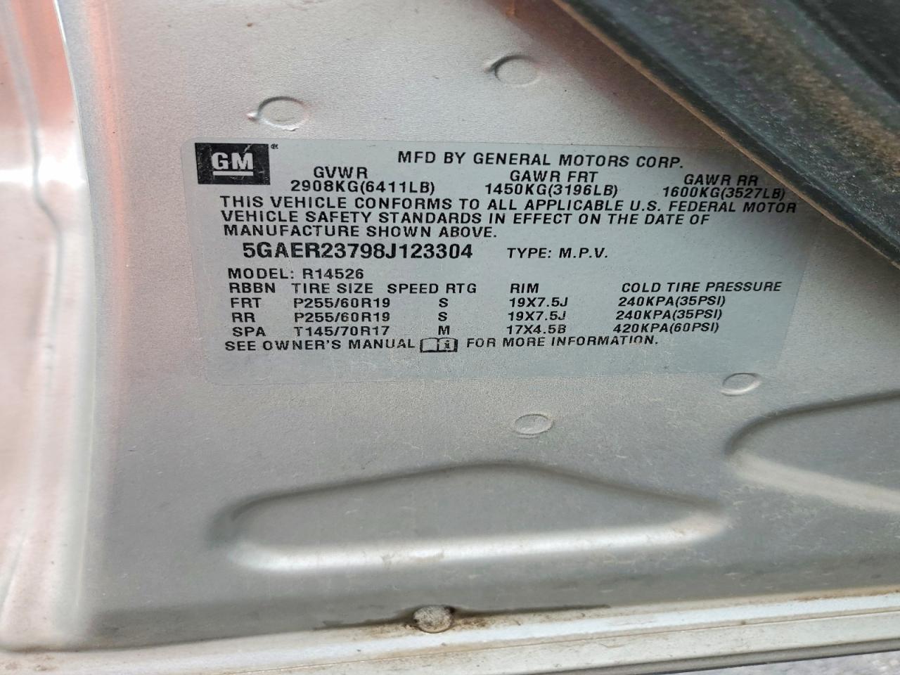 2008 BUICK ENCLAVE CXL photo 25