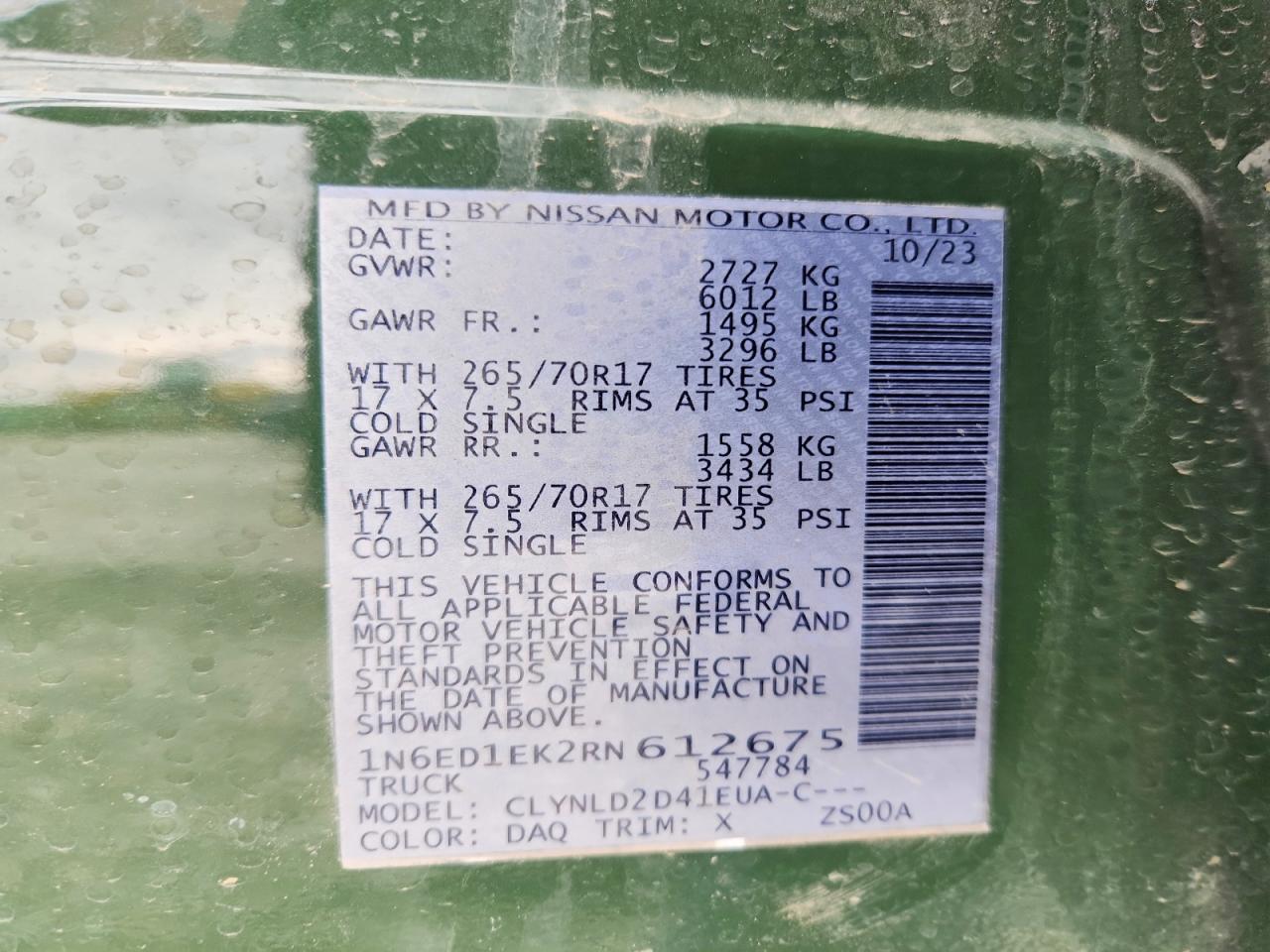 2024 NISSAN FRONTIER PRO-4X photo 13