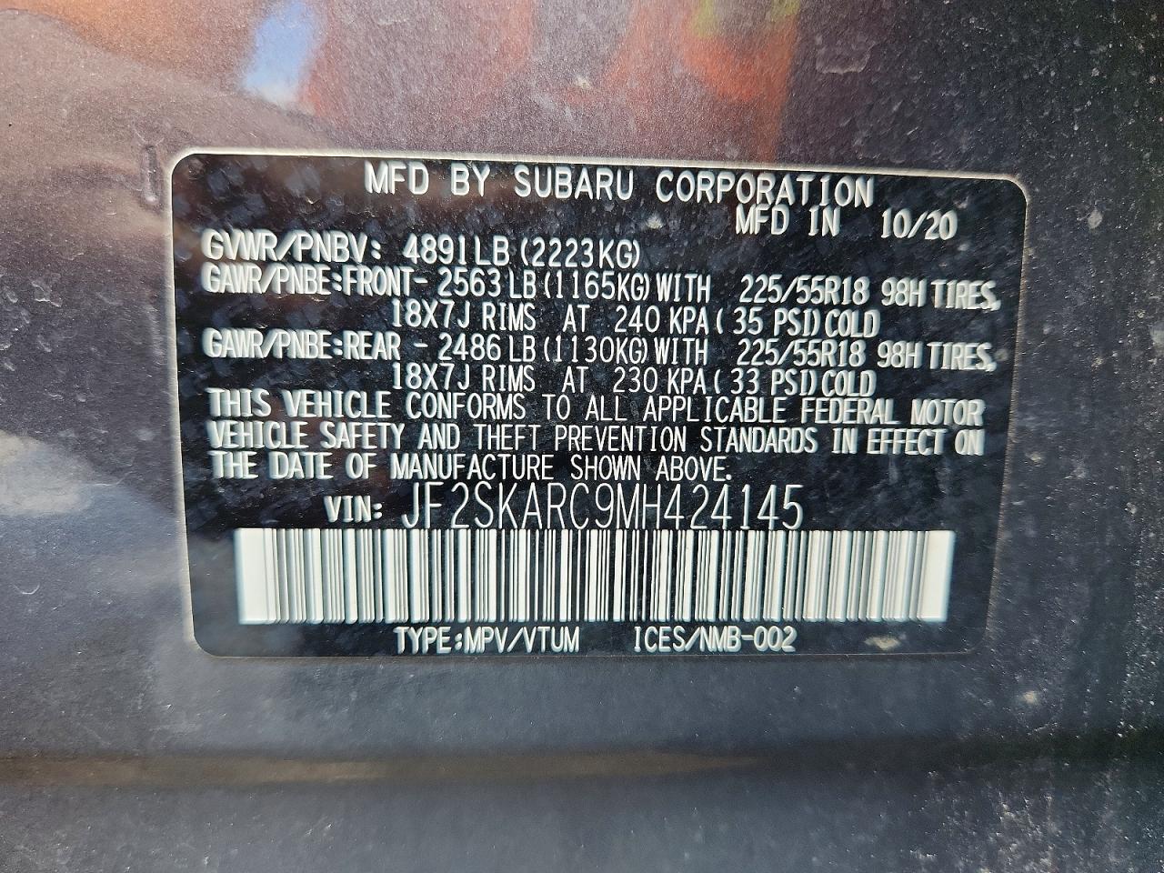 2021 SUBARU FORESTER SPORT photo 25