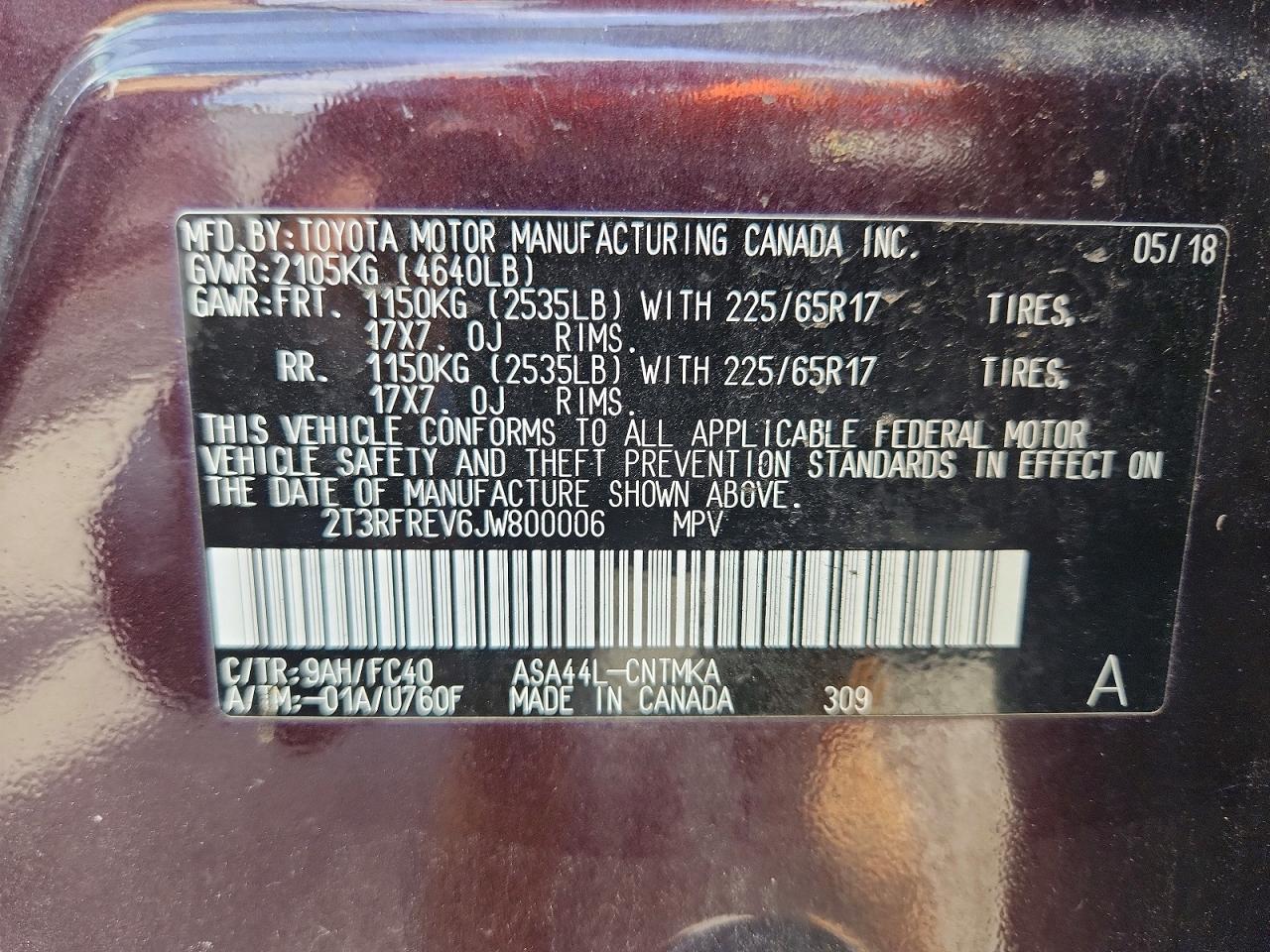 2018 TOYOTA RAV4 XLE photo 27
