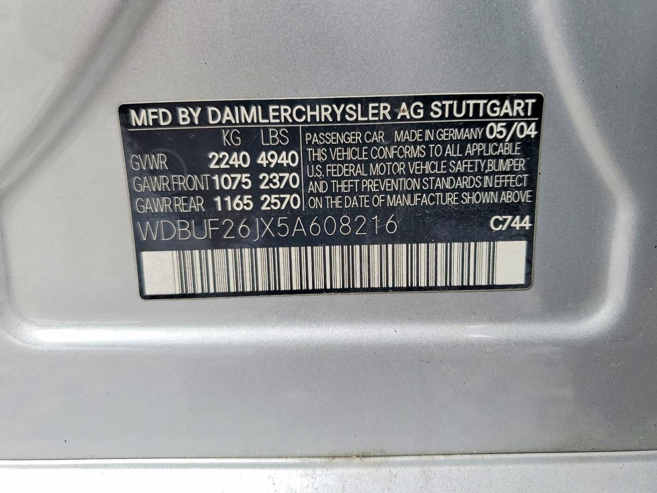 2005 MERCEDES-BENZ E 320 CDI photo 23