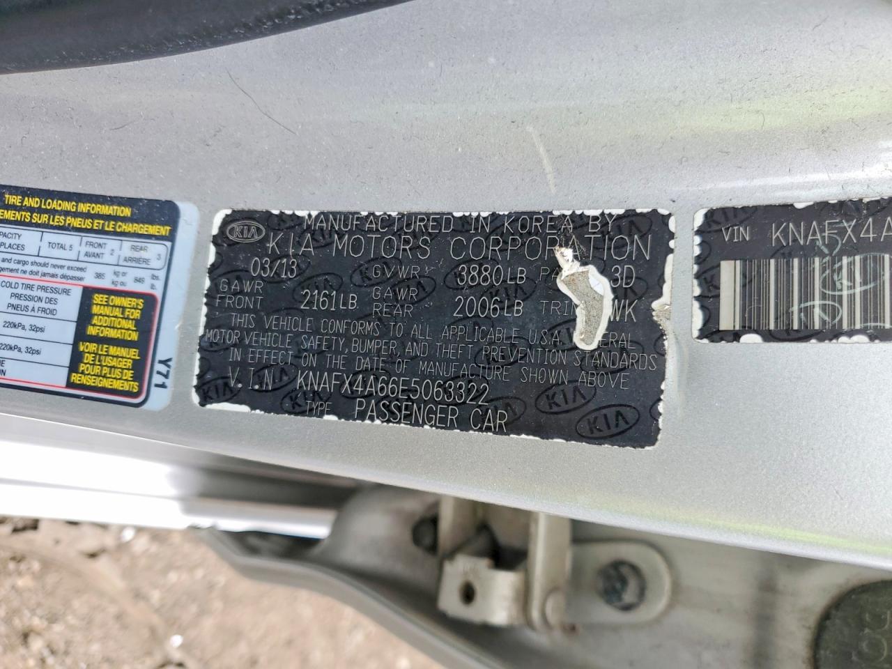 2014 KIA FORTE LX photo 12