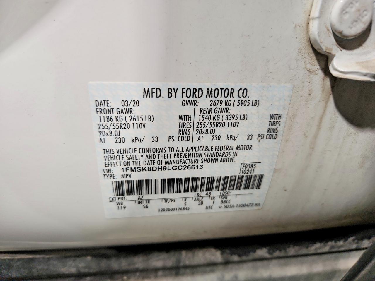 2020 FORD EXPLORER photo 40
