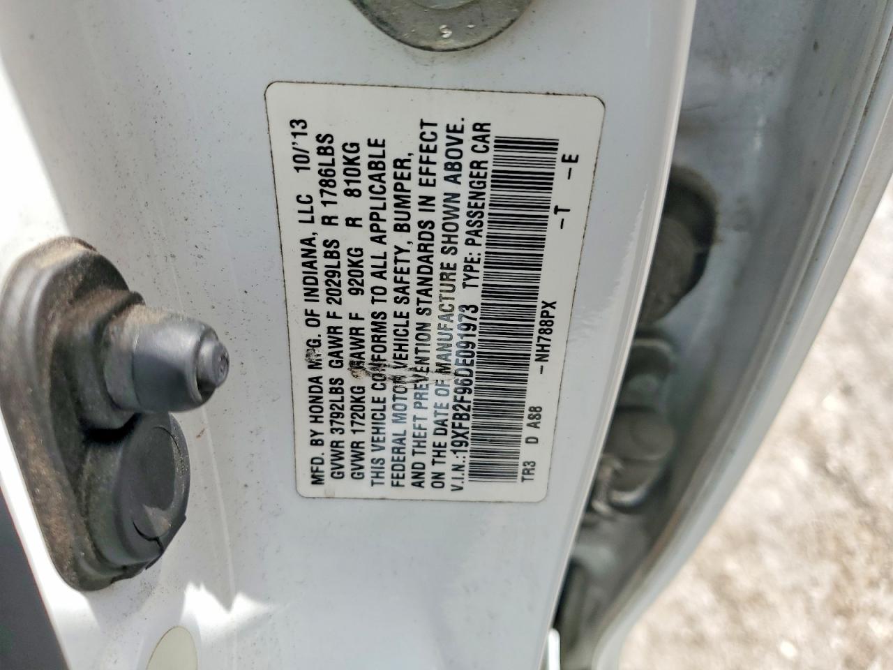 2013 HONDA CIVIC EXL photo 23