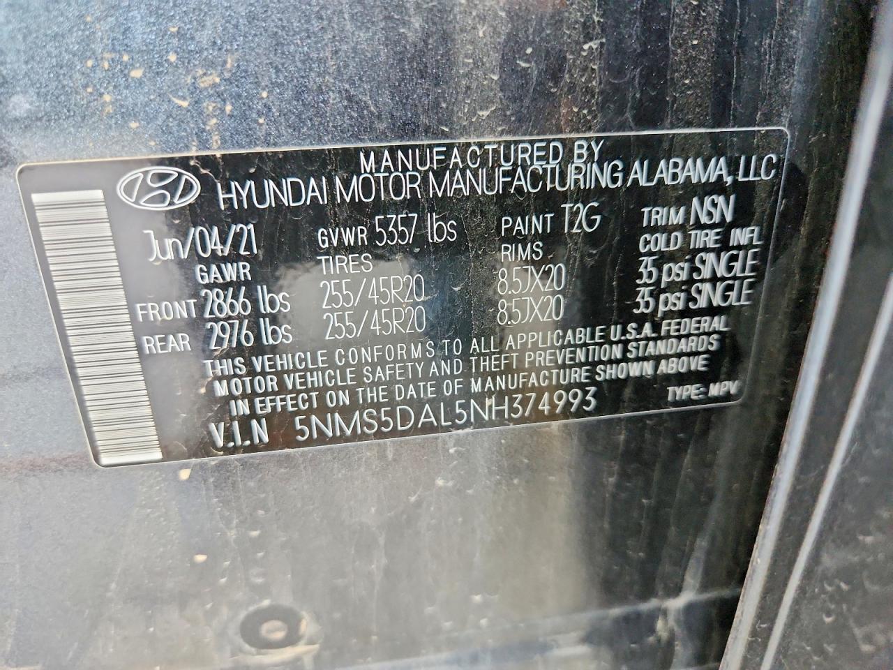 2022 HYUNDAI SANTA FE CALLIGRAPHY photo 34
