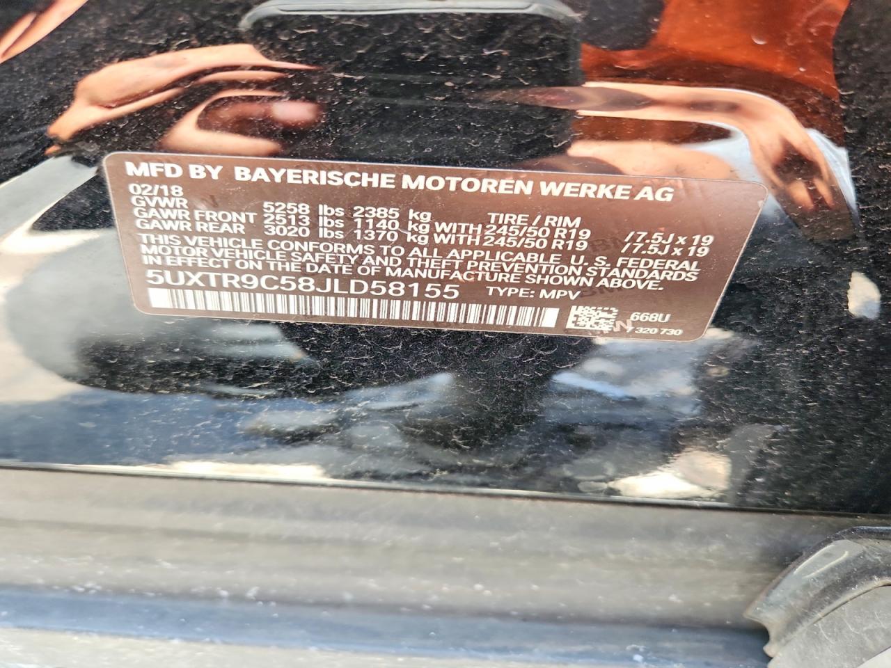 2018 BMW X3 XDRIVE30I photo 40