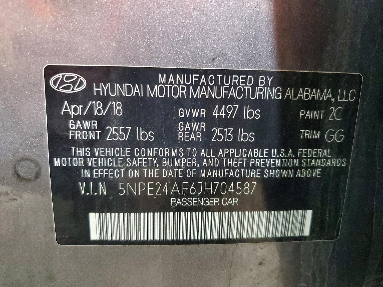 2018 HYUNDAI SONATA photo 23