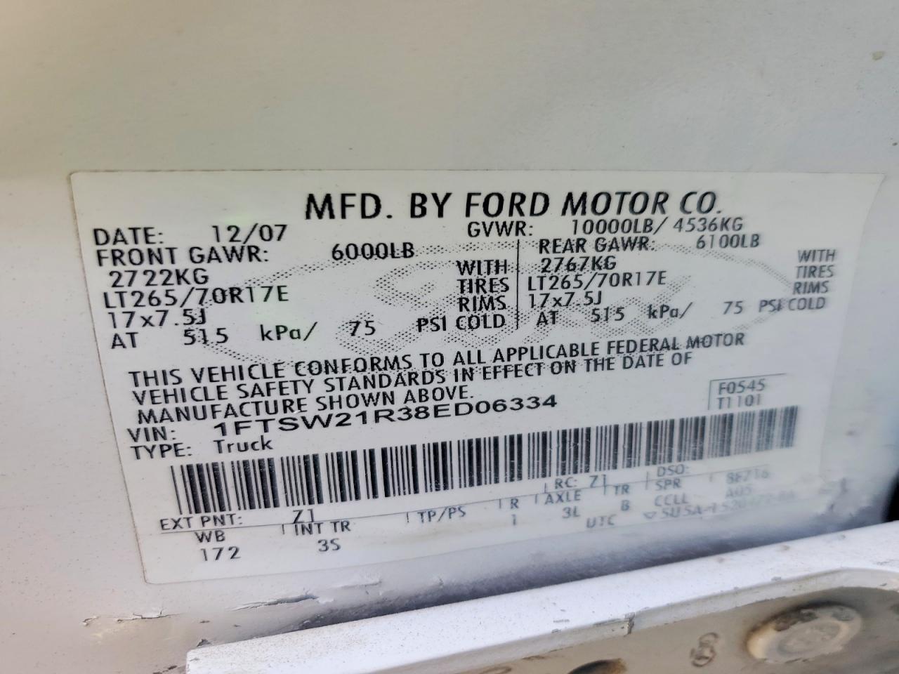 2008 FORD F250 SUPER DUTY photo 25
