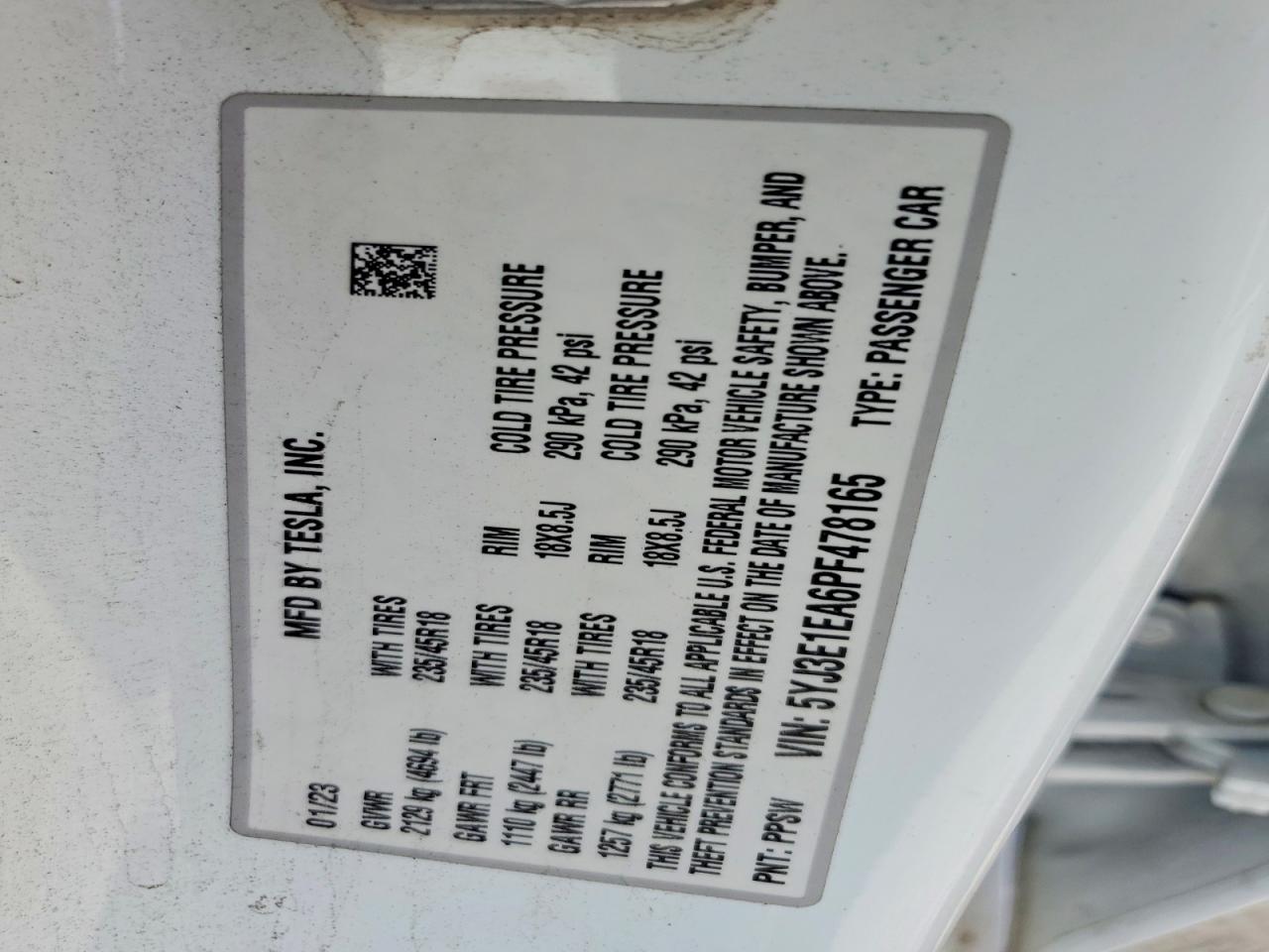 2023 TESLA MODEL 3 photo 34