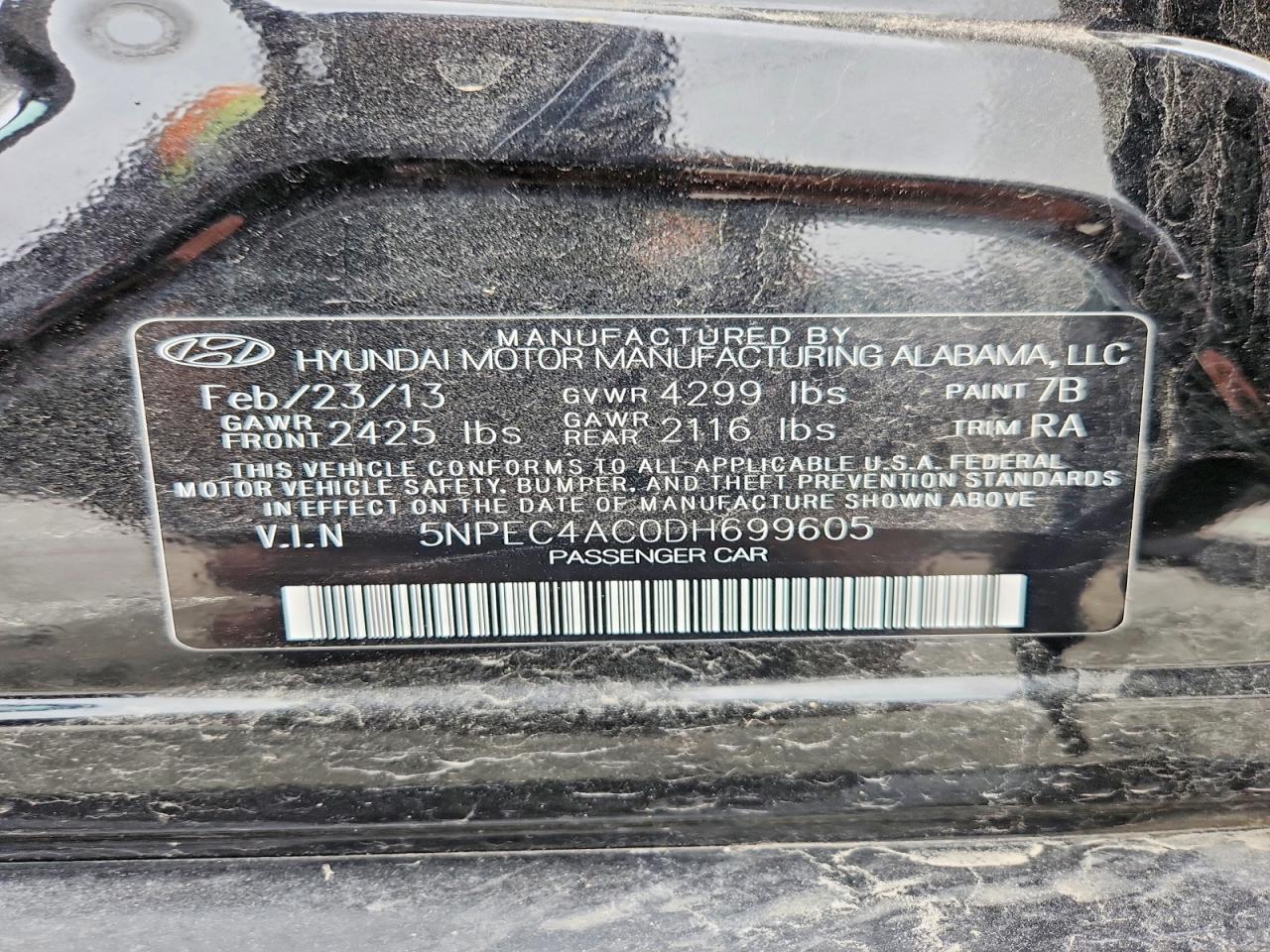 2013 HYUNDAI SONATA LIMITED photo 23