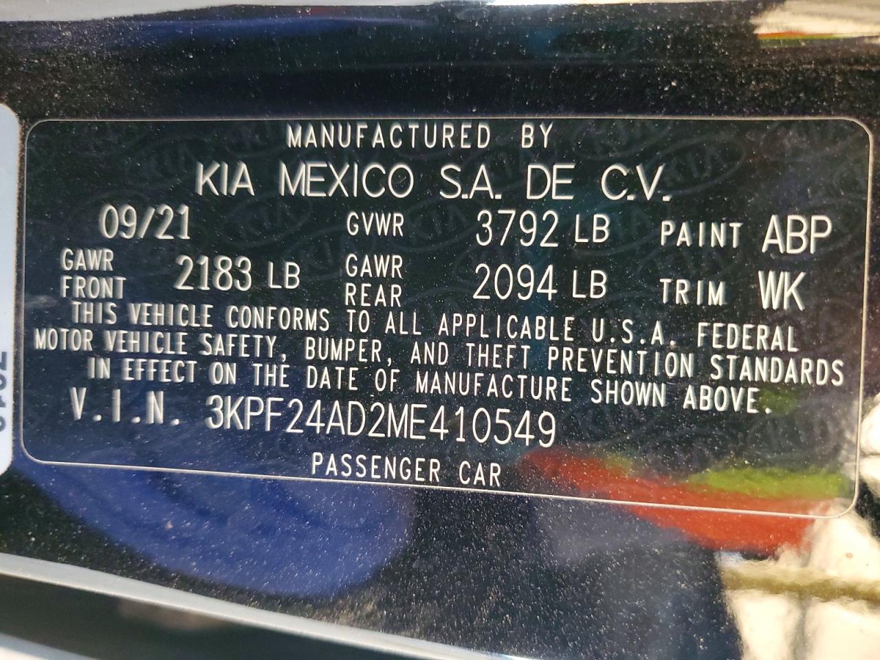 2021 KIA FORTE LXS photo 37