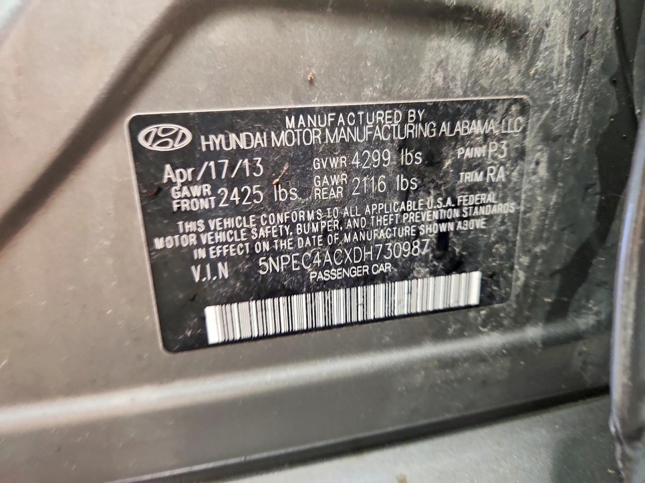 2013 HYUNDAI SONATA SE photo 23