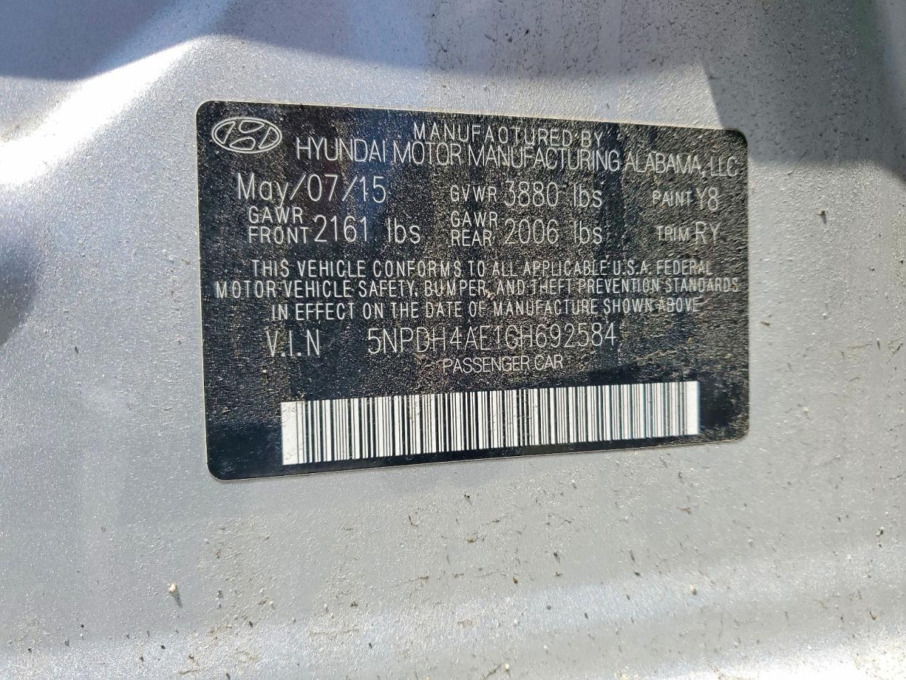 2016 HYUNDAI ELANTRA VALUE EDITION photo 23