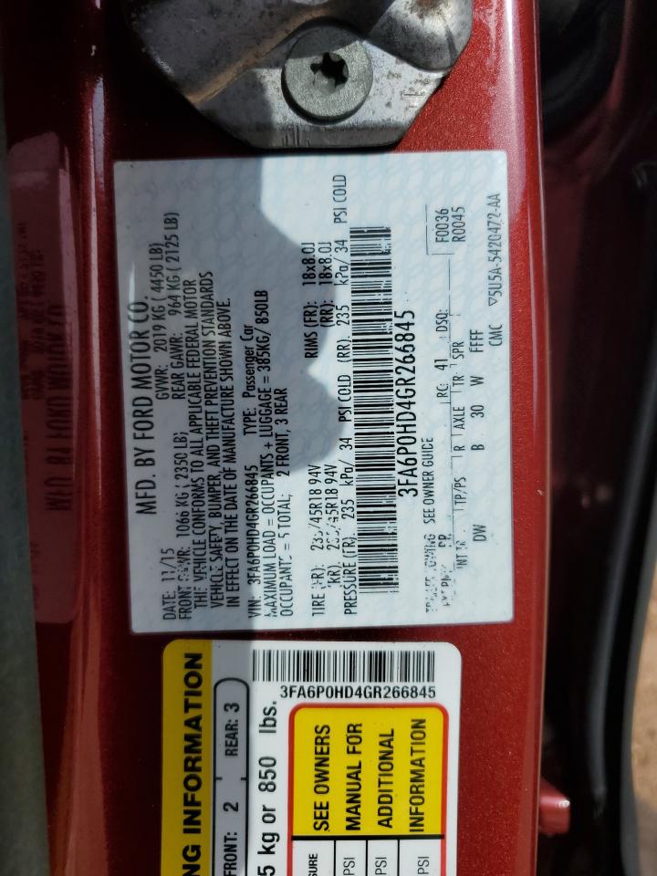 2016 FORD FUSION SE photo 34