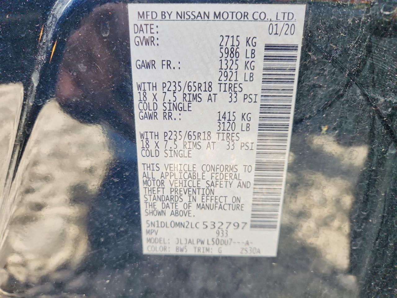 2020 INFINITI QX60 PURE photo 37