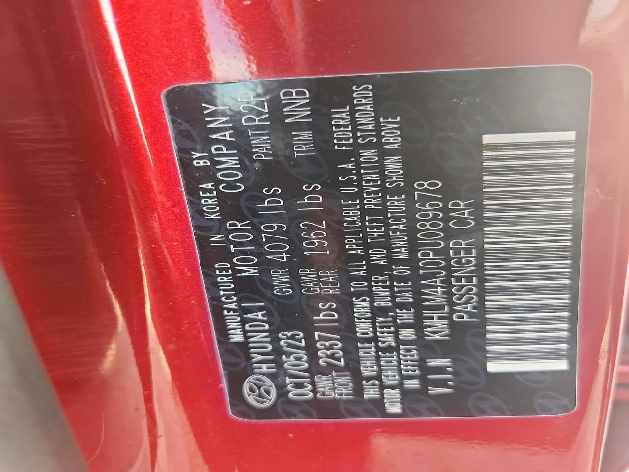2023 HYUNDAI ELANTRA BLUE photo 23