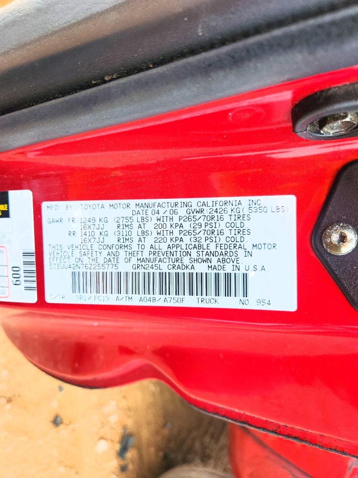 2006 TOYOTA TACOMA ACCESS CAB photo 25