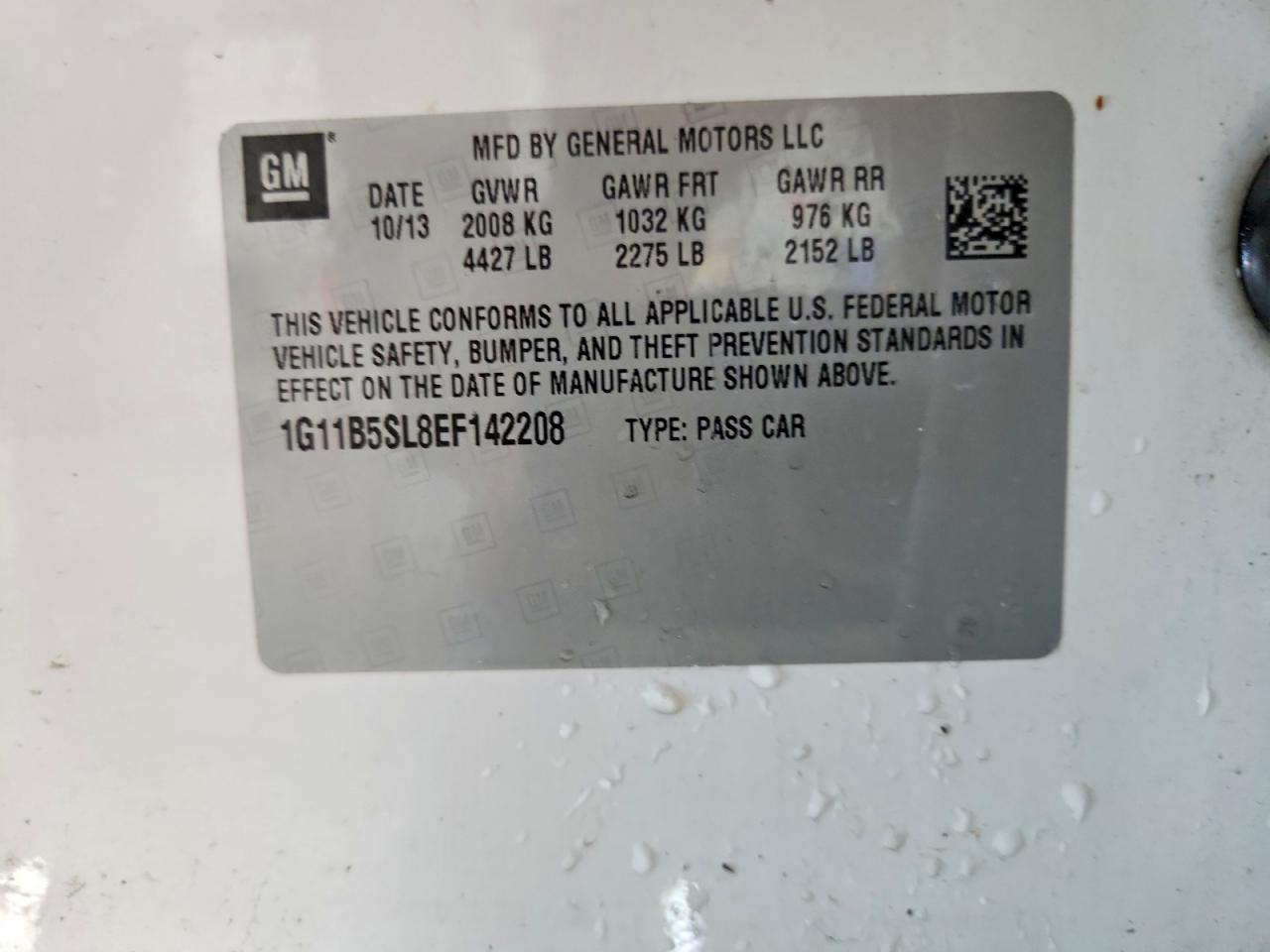 2014 CHEVROLET MALIBU LS photo 23