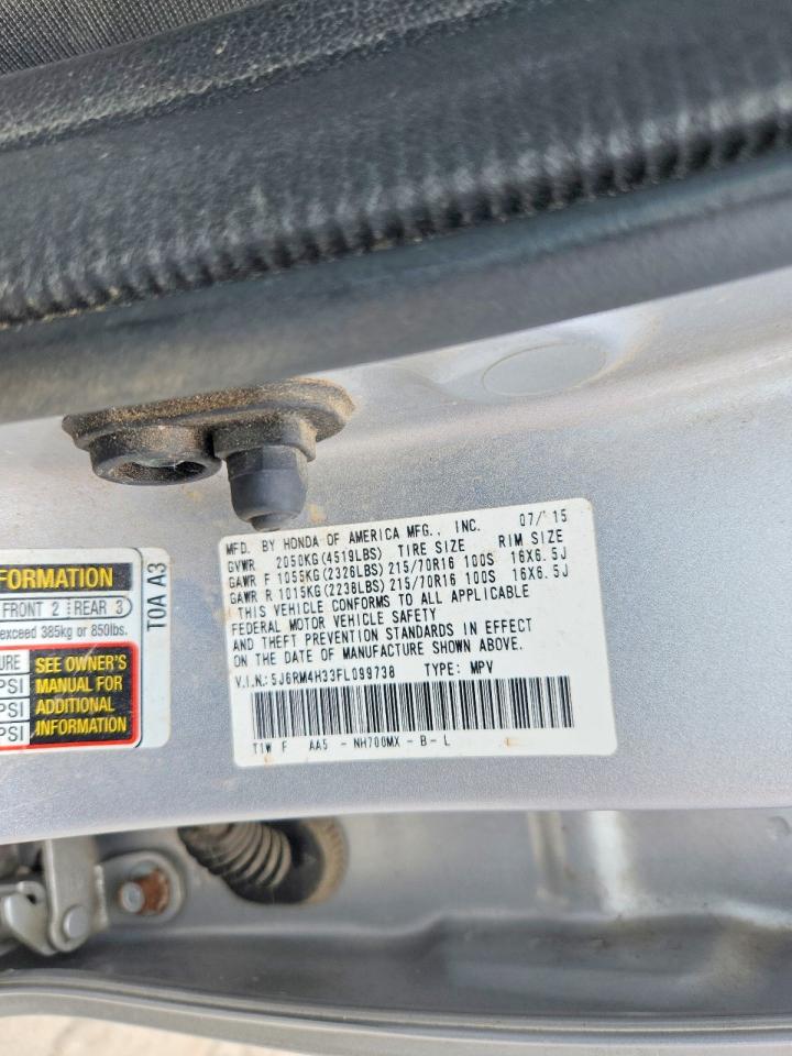 2015 HONDA CR-V LX photo 37