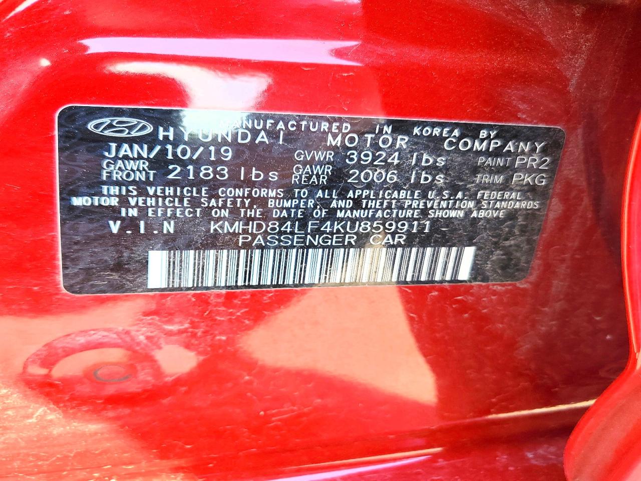 2019 HYUNDAI ELANTRA VALUE EDITION photo 34