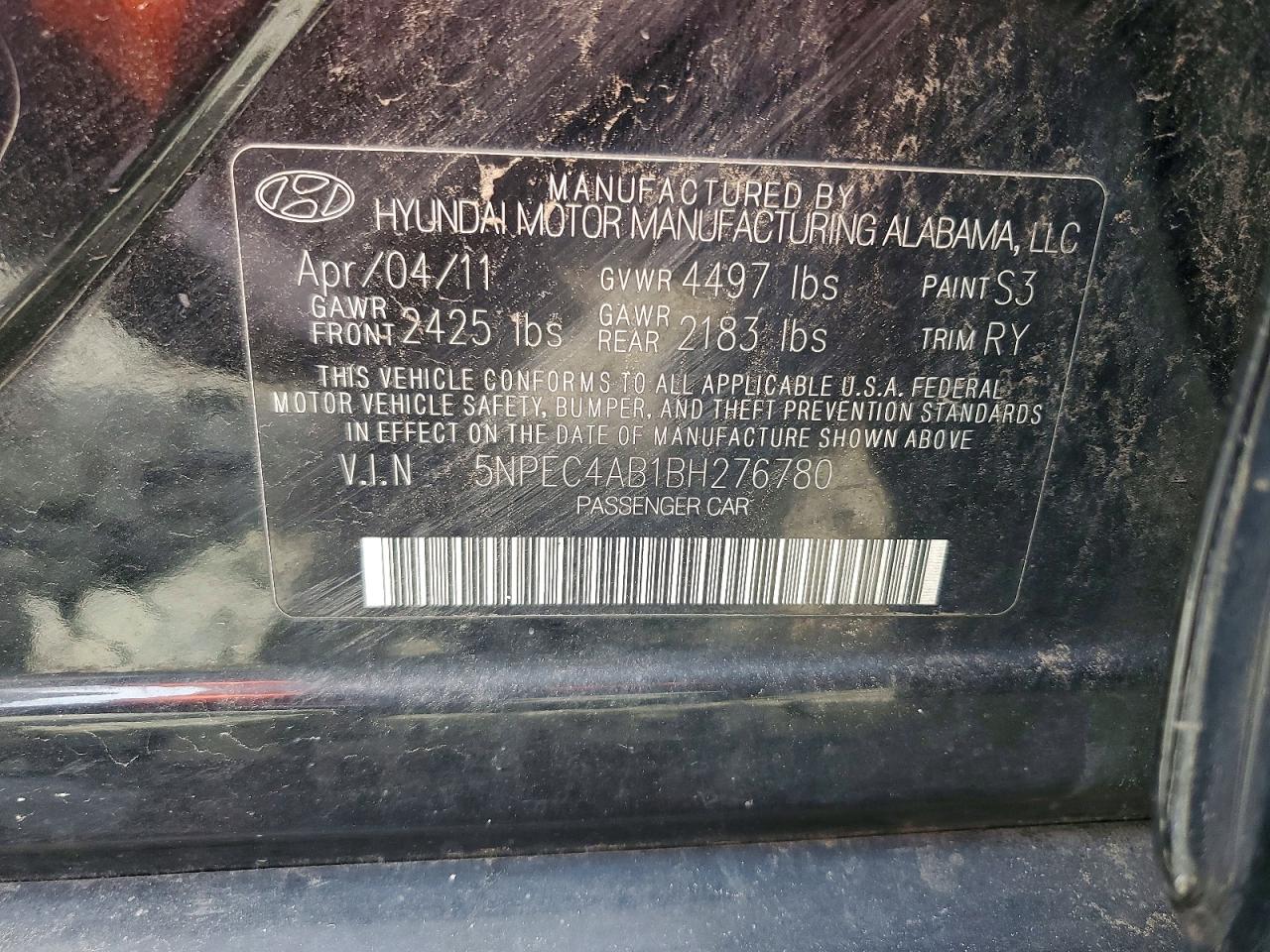 2011 HYUNDAI SONATA SE 2.0T photo 23