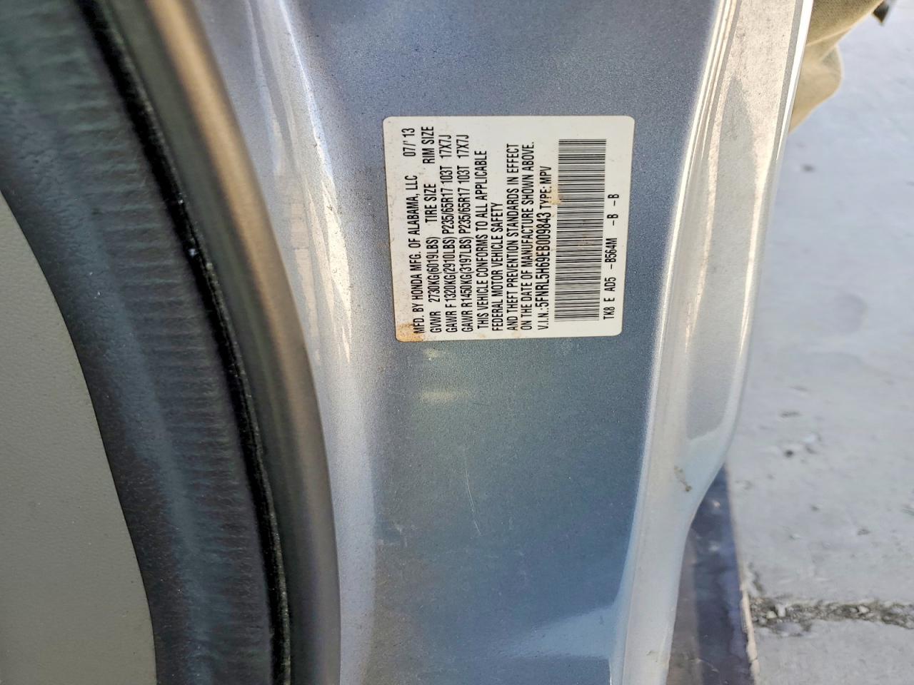 2014 HONDA ODYSSEY EXL photo 25