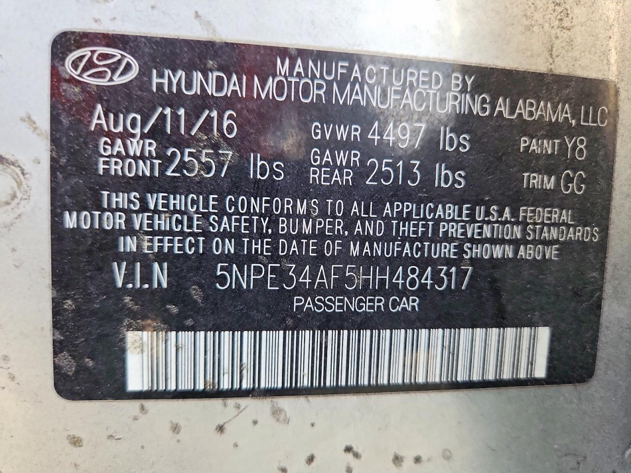 2017 HYUNDAI SONATA LIMITED photo 34