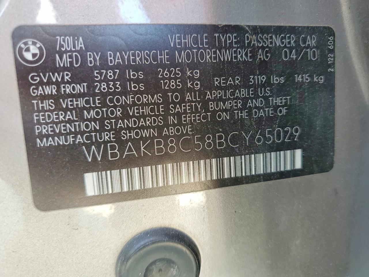 2011 BMW 750 LI photo 23
