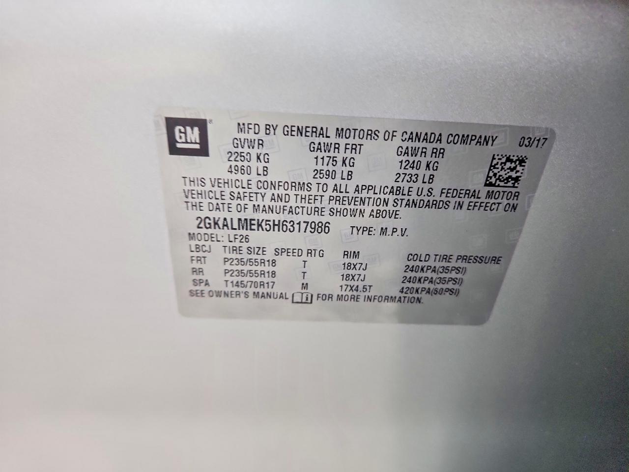 2017 GMC TERRAIN SLE photo 25