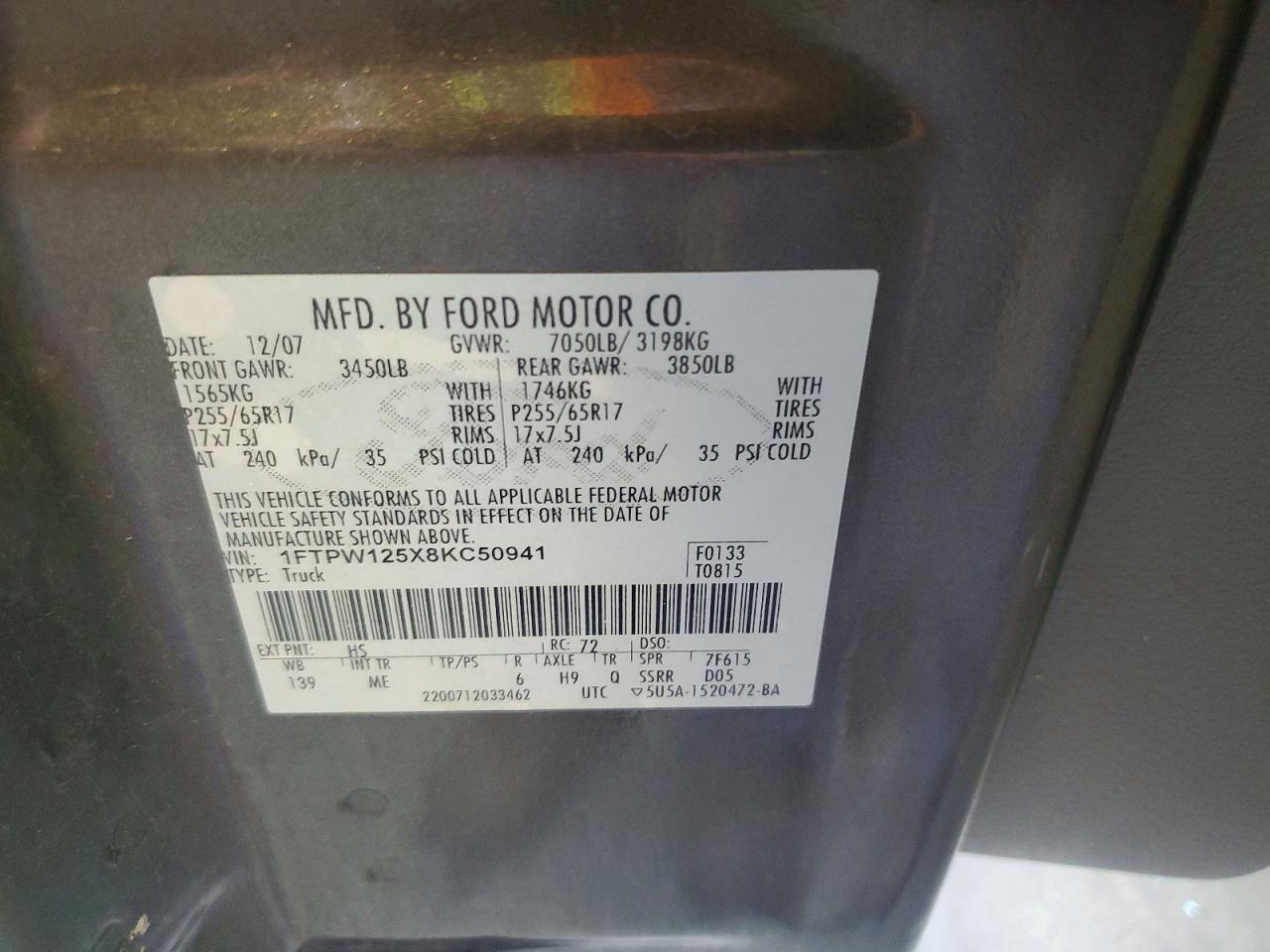 2008 FORD F150 SUPERCREW photo 34