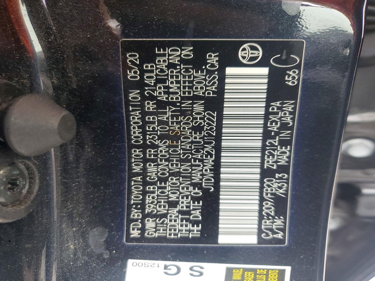 2021 TOYOTA COROLLA LE photo 23