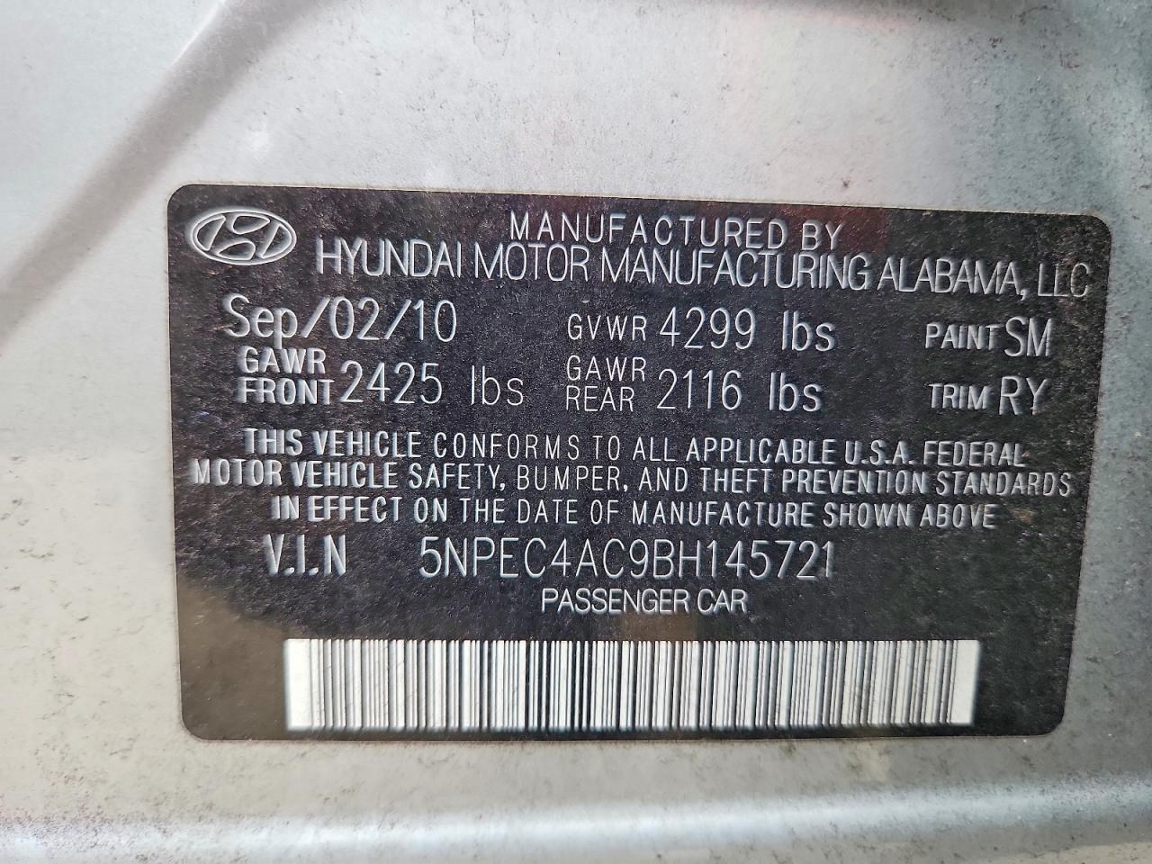 2011 HYUNDAI SONATA LIMITED photo 25
