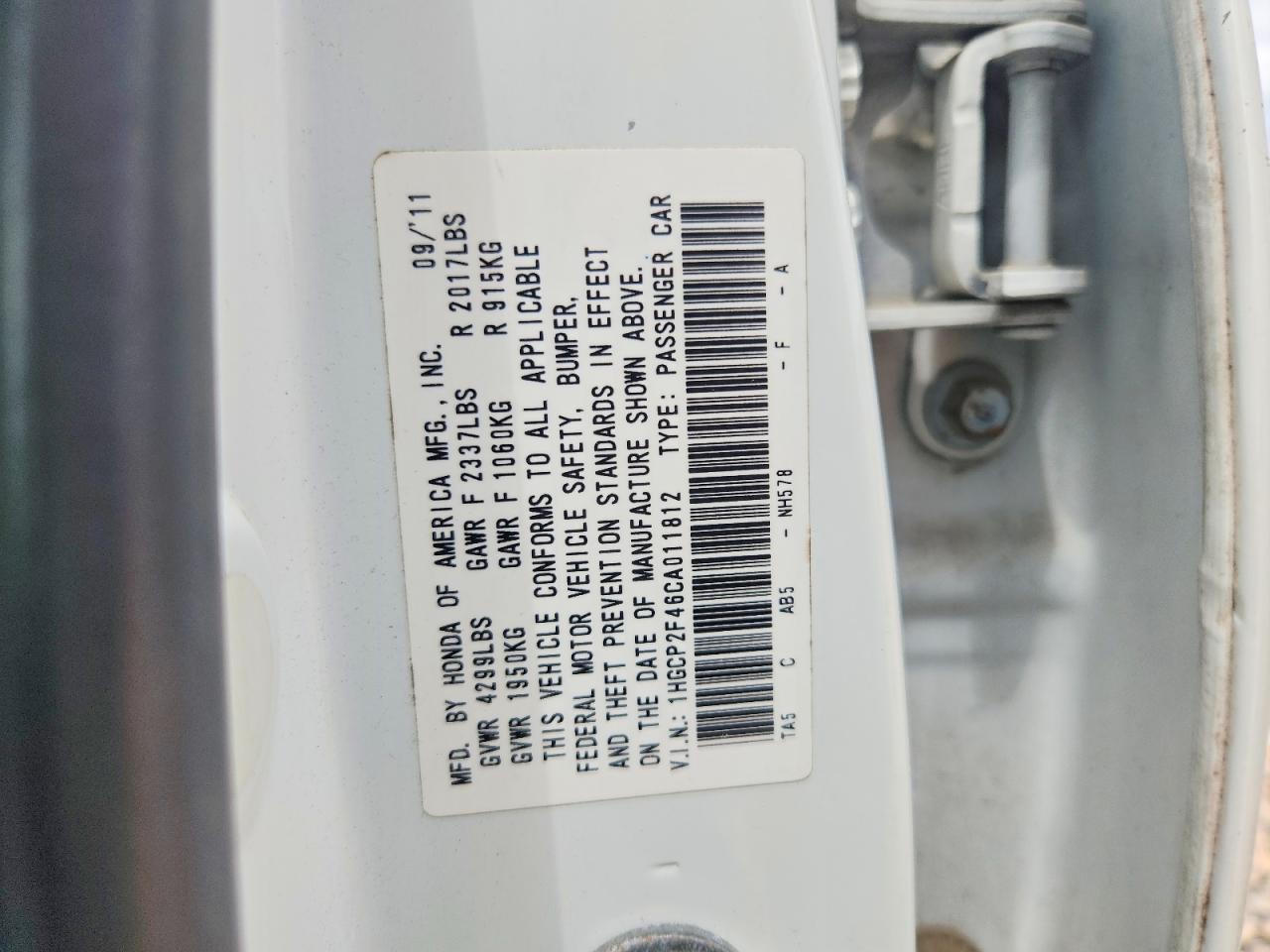 2012 HONDA ACCORD photo 34