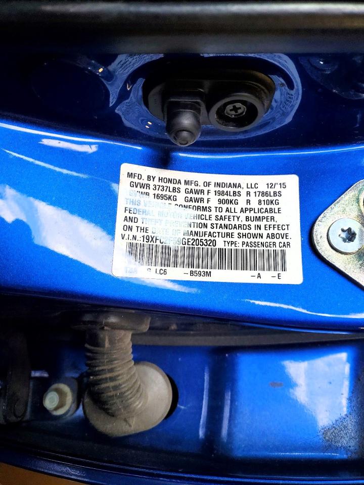 2016 HONDA CIVIC LX photo 37